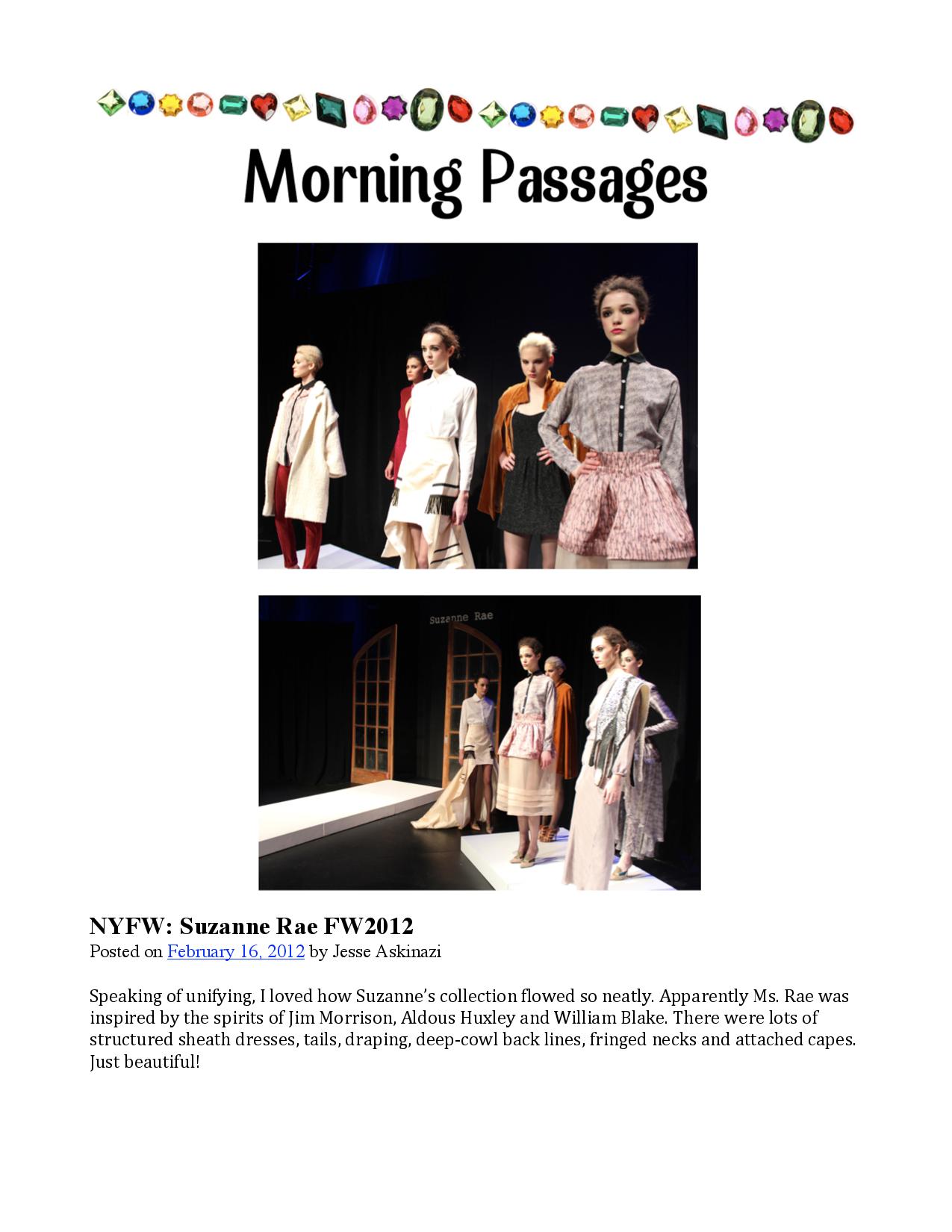 Morning Passages