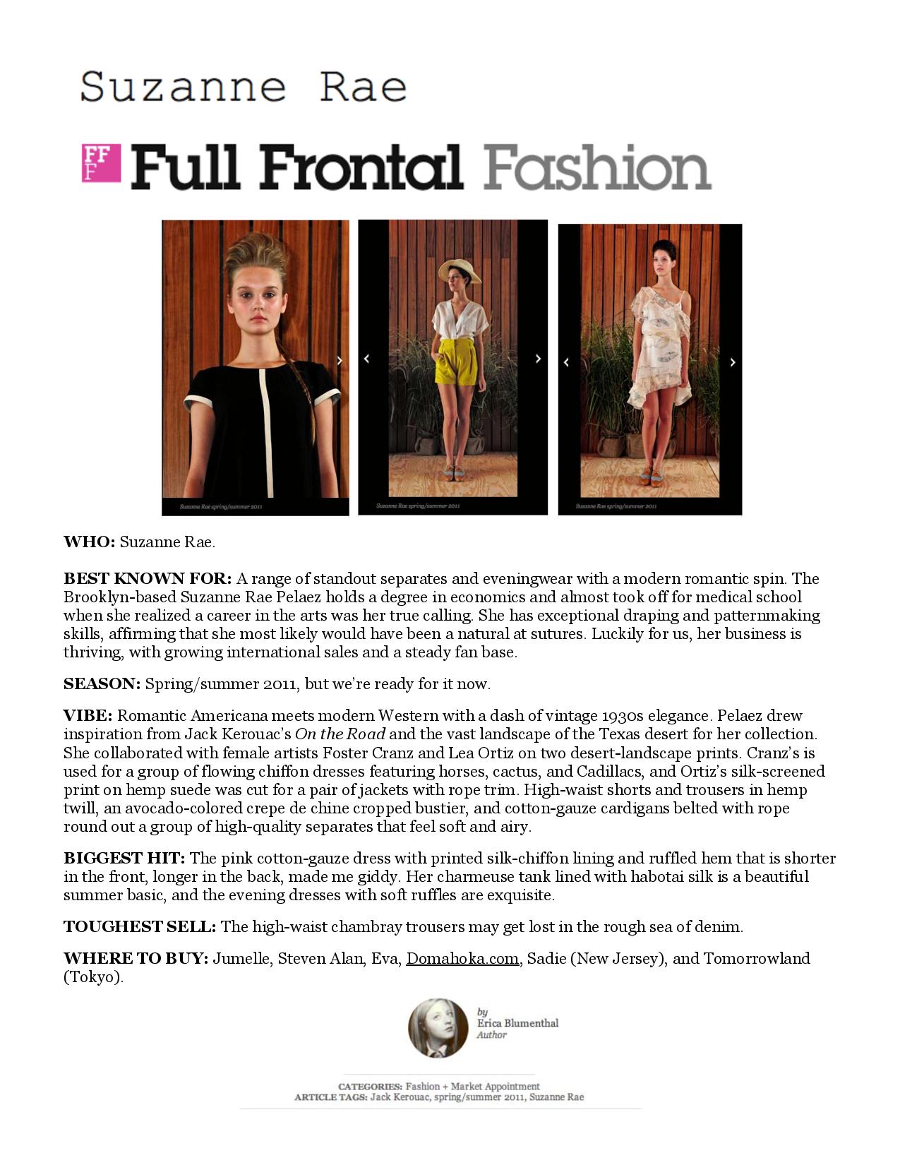 Full Frontal Fashion